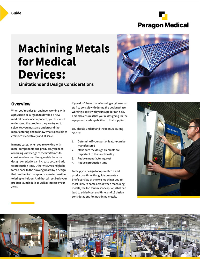 Machining metals for medical devices guide